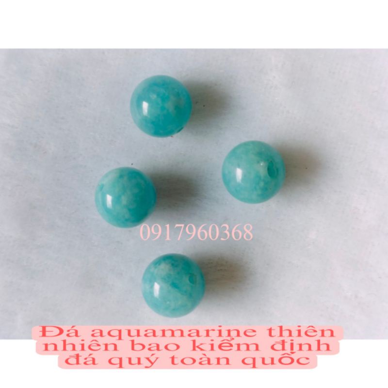 Viên đá tròn agat, quartz tóc đỏ, tóc vàng, tóc xanh xỏ DIY xỏ handmade làm vòng có nhiều màu