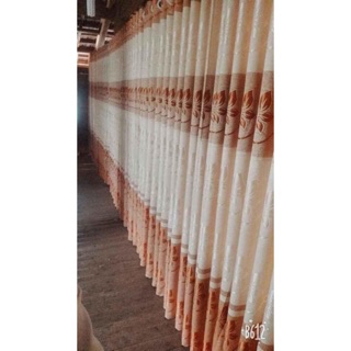 Rèm gấm bóng hoa 5 cánh đẹp làm móc treo