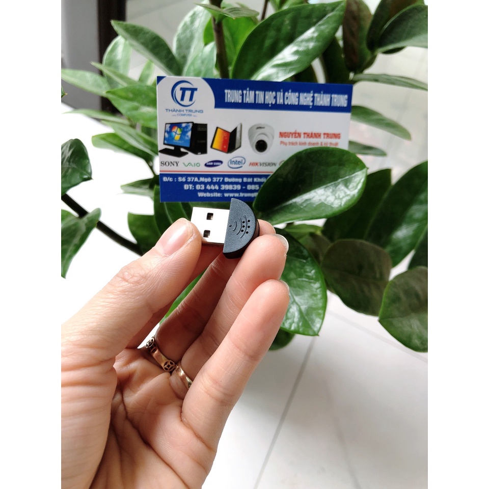 Mini Micro Phone cổng USB 2.0 siêu nhỏ chuyển đổi âm thanh cho laptop / PC / máy tính bảng