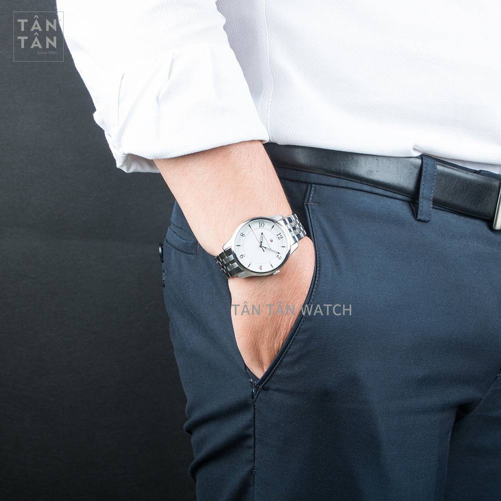 Đồng Hồ Tommy Hilfiger 1770005 Nam Máy Pin Lịch Ngày Dây Kim Loại 44mm