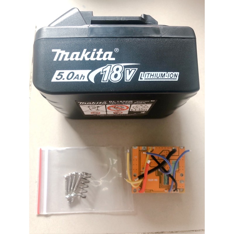 Bộ vỏ mạch pin makita 18v 5ah in tem nhựa abs