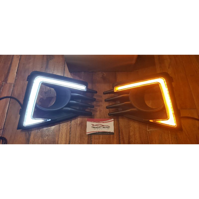 Ốp đèn gầm LED DRL Mitsubishi Attrage 2020-2022 lắp như zin