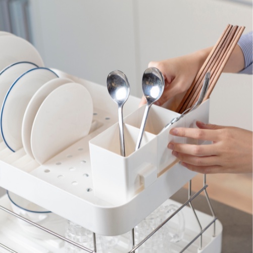 Kệ chén bát cao cấp , thiết kế thoát nước, dễ vệ sinh - Giao màu ngẫu nhiên