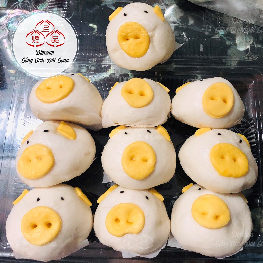 Bánh Bao Trứng Bơ Sữa - Dimsum Lồng Trúc Đài Loan