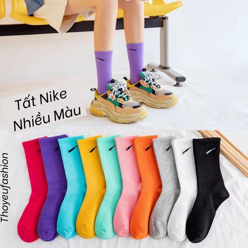 Tất Vớ Nike Cổ Cao Hàng Loại Đẹp Vớ Nike Chất Liệu Dệt Kim H20