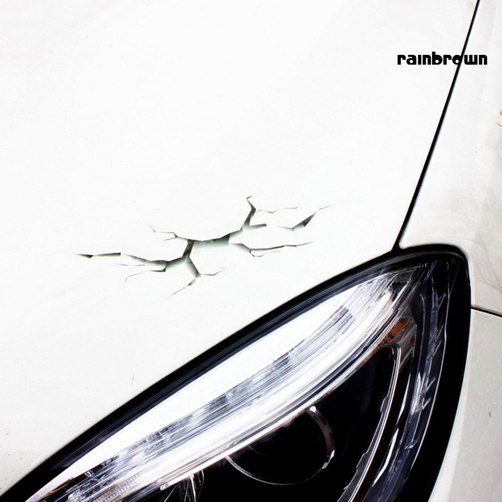 Sticker Dán Xe Hơi Hình Đôi Mắt 3d Sáng Tạo Chống Thấm Nước