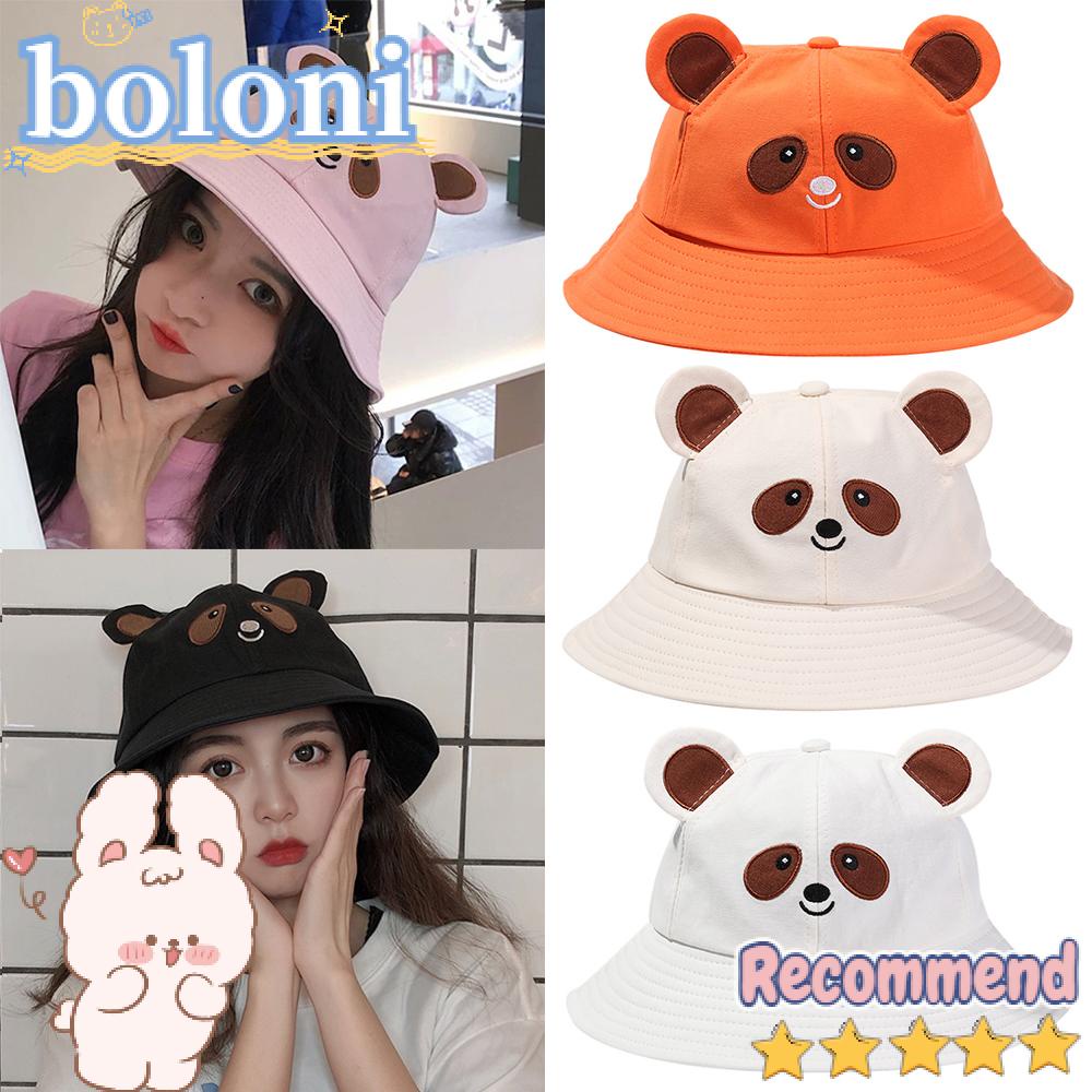 Nón Bucket Cotton Hình Gấu Trúc Đáng Yêu BOLONI12