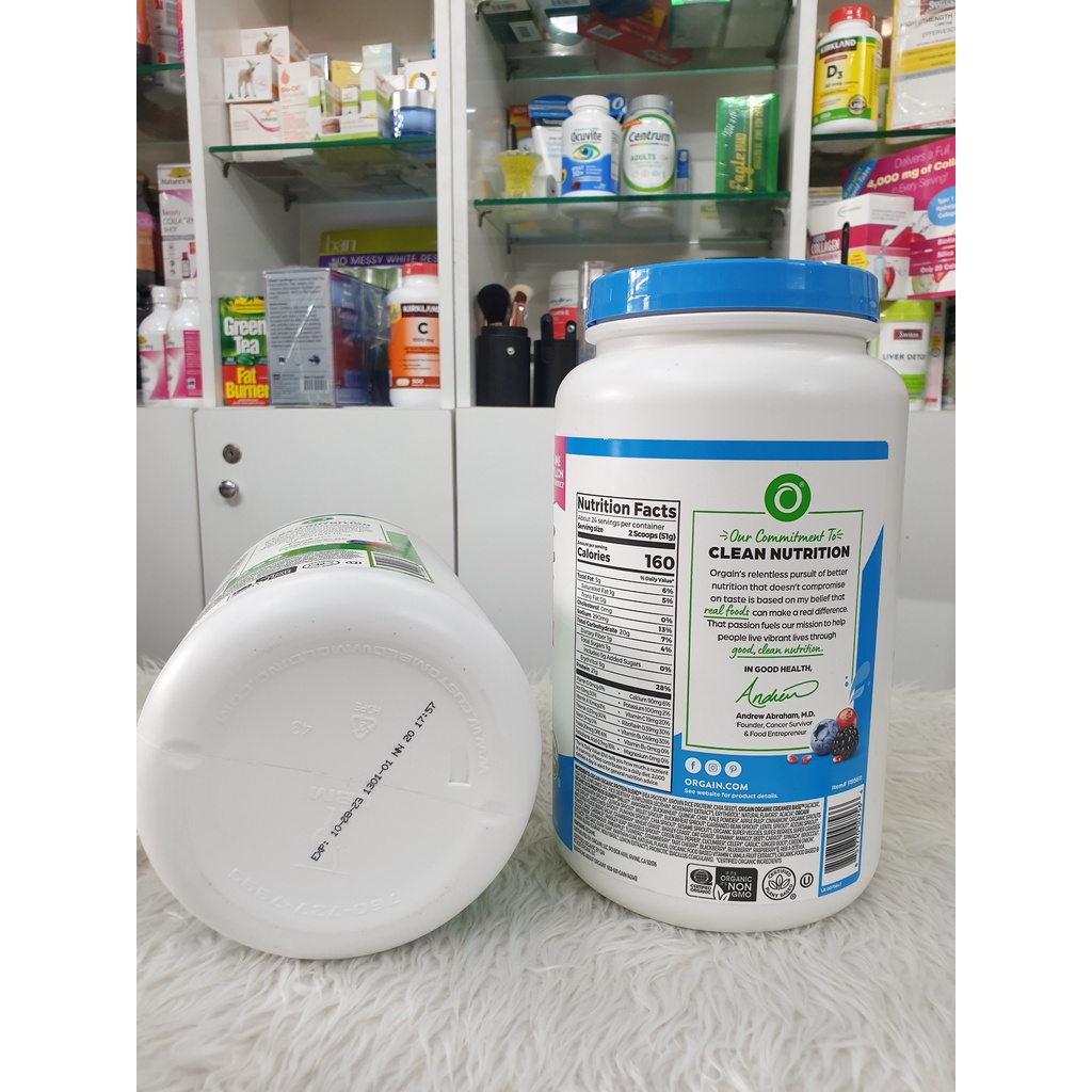 BỘT ĐẠM THỰC VẬT HỮU CƠ ORGAIN ORGANIC PROTEIN SUPER FOODS 1.22KG