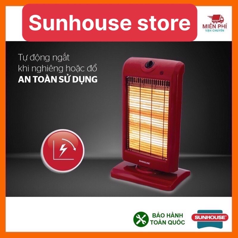 Đèn sưởi 3 bóng Sunhouse SHD7016, Máy sưởi sunhouse SHD7016, tốc độ làm ấm nhanh, tỏa nhiệt đều.