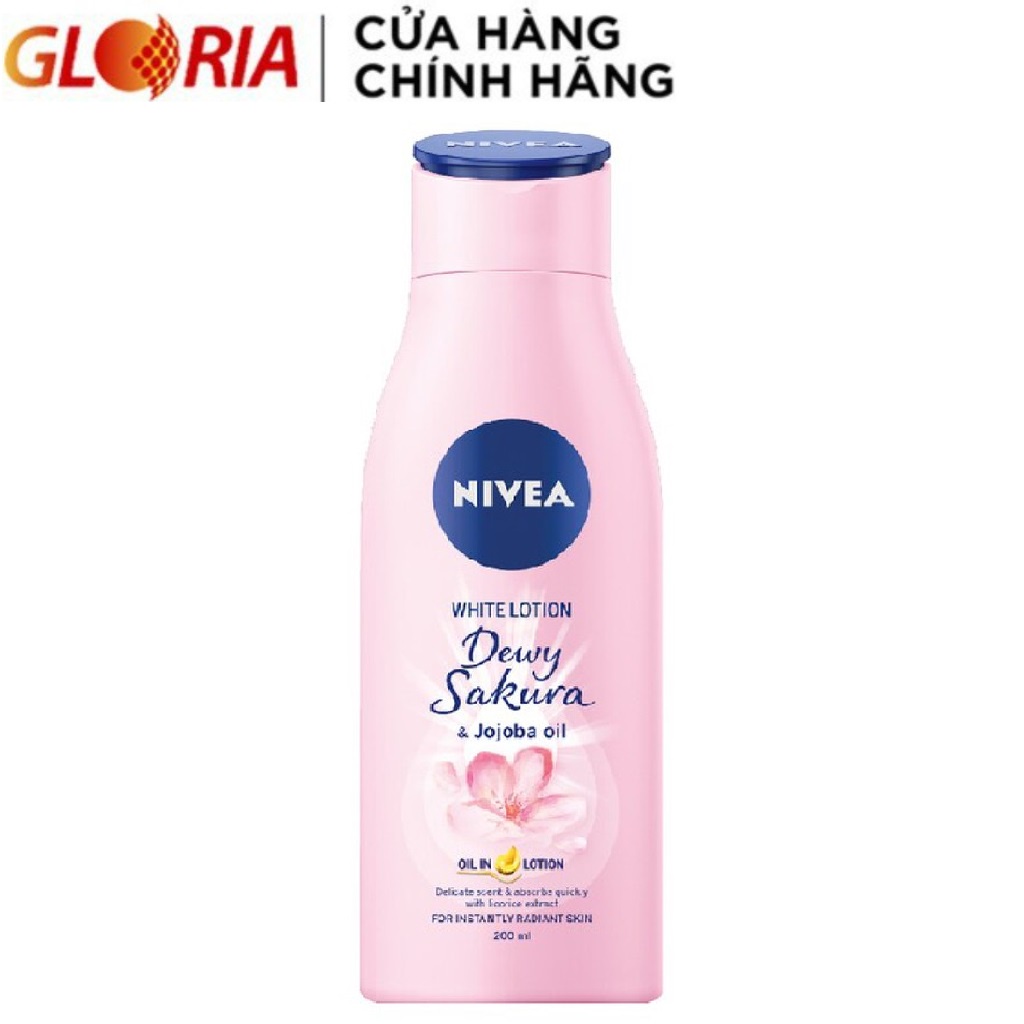 Sữa Dưỡng Thể Dưỡng Trắng Da Nivea Dewy Sakura 200ml - 85701