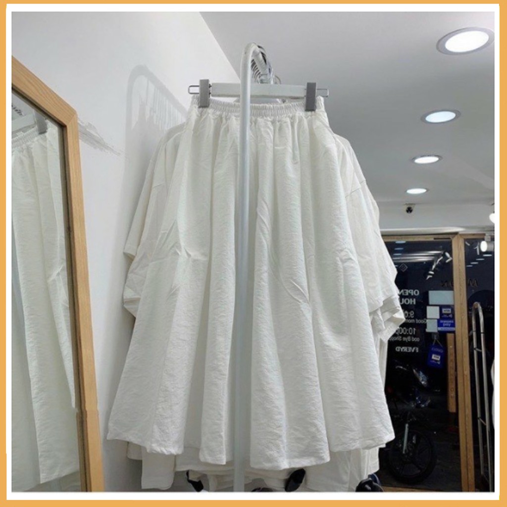 Chân váy đũi xòe hàn quốc ullzzang cạp cao túi xẻ tiểu thư siêu xinh – CV009 | BigBuy360 - bigbuy360.vn