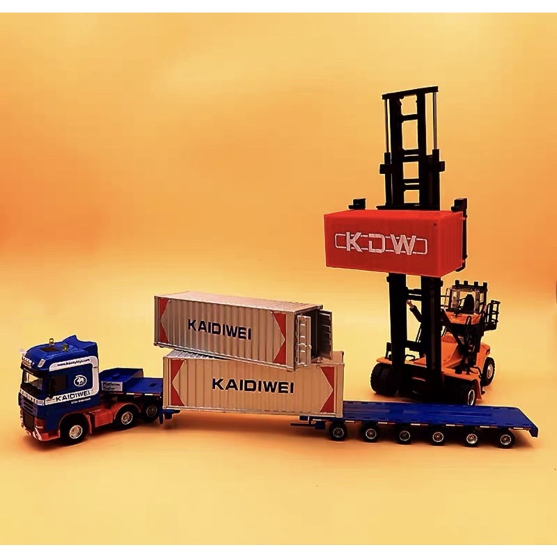 Bán Riêng ✨✨ Mô Hình Xe Nâng Container 1:55 / Xe Tải Container Kaidiwei 1:50 ✨