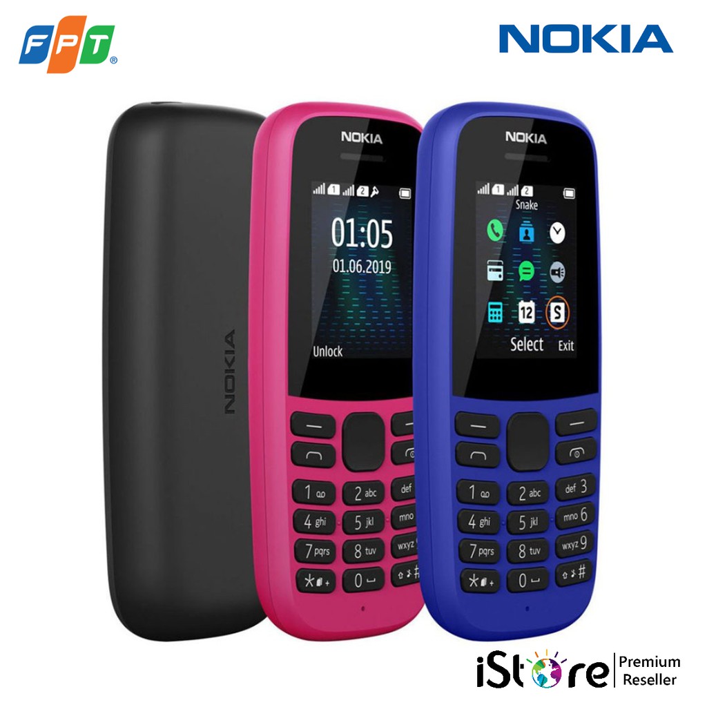 Điện thoại Nokia 105 Dual Sim (2019) - Hàng chính hãng