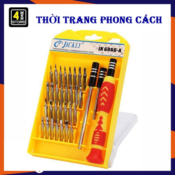 Bộ 32 món tua vít Jackly JK6066-B (Vàng) đa năng - Tiện Dụng