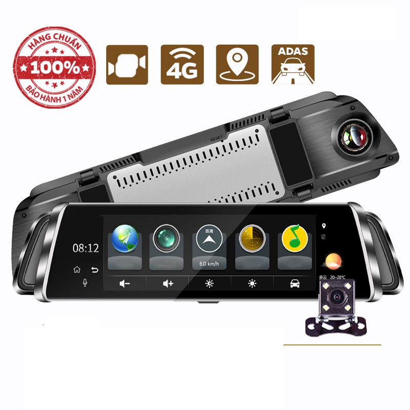 Camera hành trình Android kẹp gương Wintosee A07 4G/GPS/Wifi/ADAS 10 inch | BigBuy360 - bigbuy360.vn