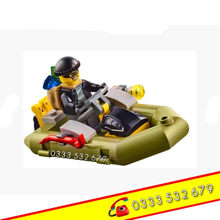 Bộ Lego Lắp Ráp Ninjago Cảnh sát Tuần Tra, Thuyền Cao Tốc. ( 409 Chi Tiết). Lego Ninjago City Police Du thuyền Cảnh sát