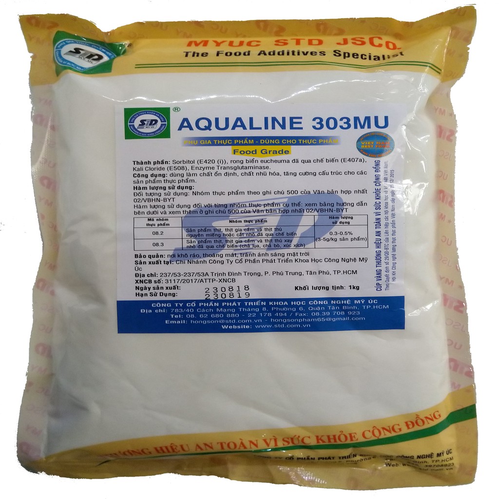 Aqualine 303 MU - Phụ Gia Thực Phẩm Cao Cấp Tăng Cường Liên Kết cho Protein
