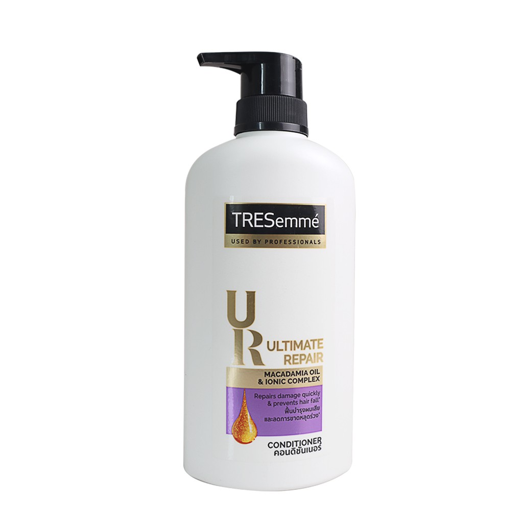 Dầu xả phục hồi tóc yếu gãy rụng TRESEMME Macadamia Thái Lan 425ml - chai màu trắng tím - Ultimate Repair