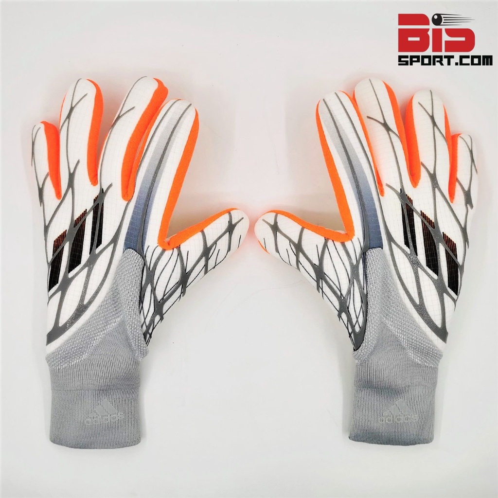 Găng Tay Thủ Môn Bóng Đá A20 Trắng Xám Cam - Loại 1 Cao Cấp - Găng Tay Không Xương Trợ Lực , Bám Banh Siêu Dính