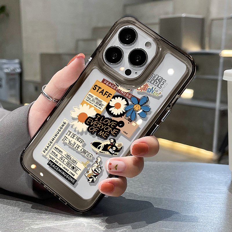 Ốp điện thoại DECOPHONE acrylic TPU họa tiết cốc cà phê thích hợp cho iphone 6s 7 8 plus x xs xr 11 12 13 14 15 max pro