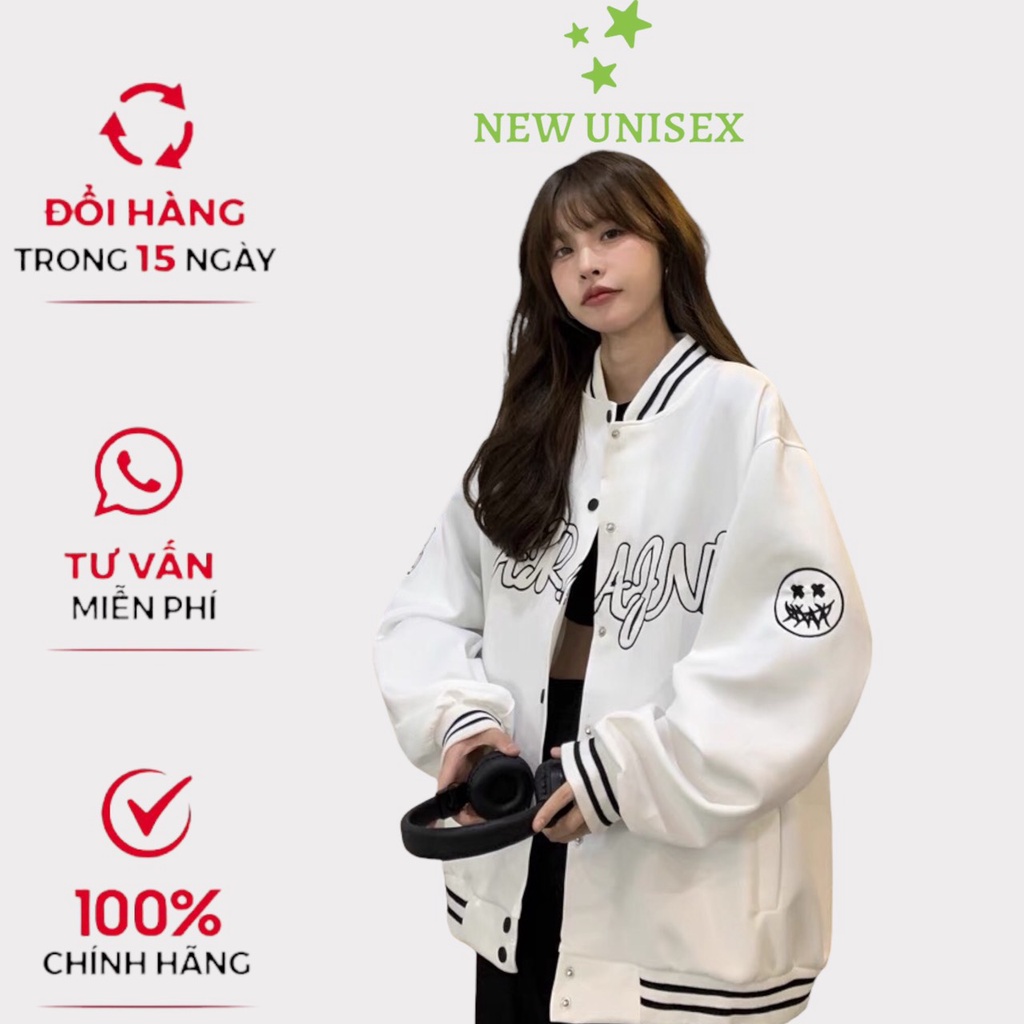 Áo khoác dù bomber Unisex Nam Nữ in chữ phong cách unisex cực hot TP[NewUnisex]