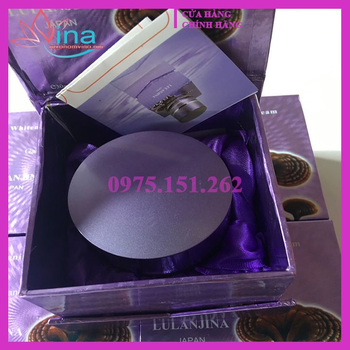 Kem dưỡng trắng da Lulanjina Linh Chi Tím Nhật Bản