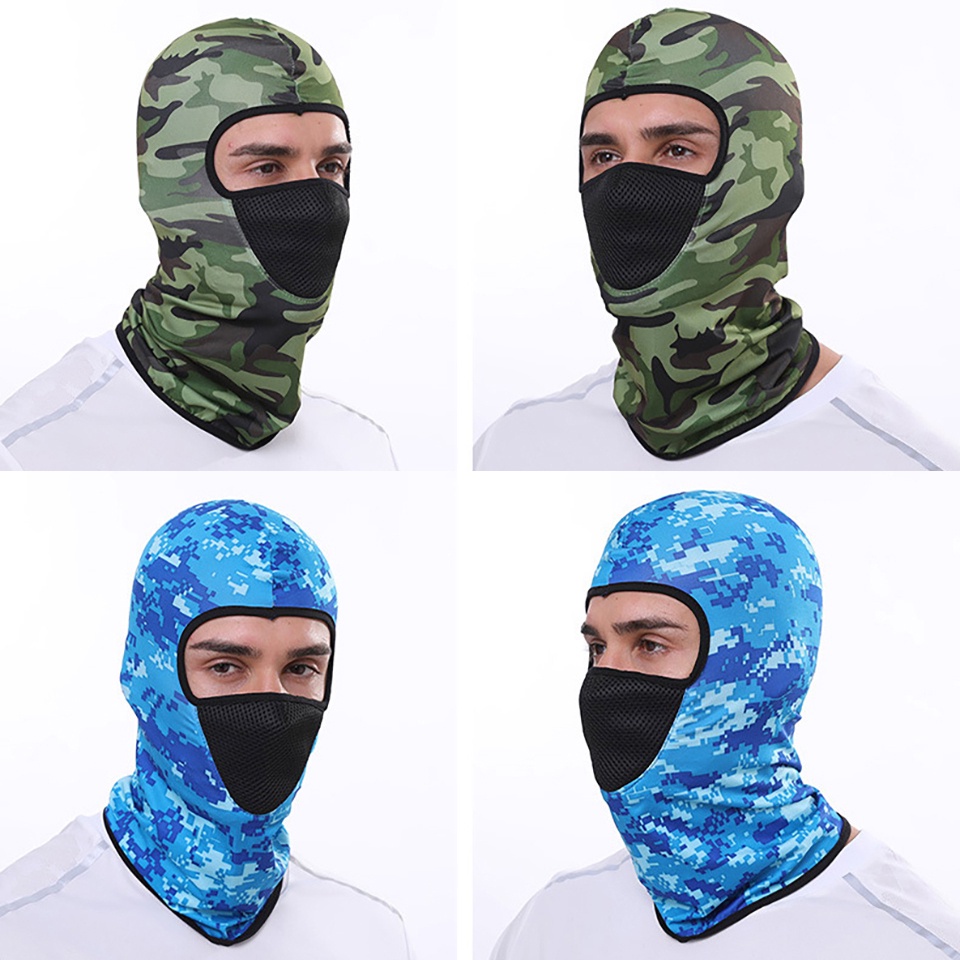 Vỏ Trùm Mặt Bằng Lụa Lạnh Chống Nắng Cho Hoạt Động Ngoài Trời