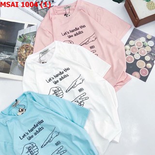 Áo thun nữ kéo búa bao 1004