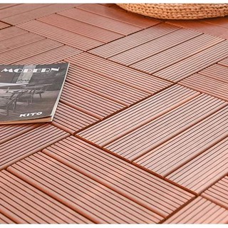 Vỉ gỗ nhựa composite màu đỏ