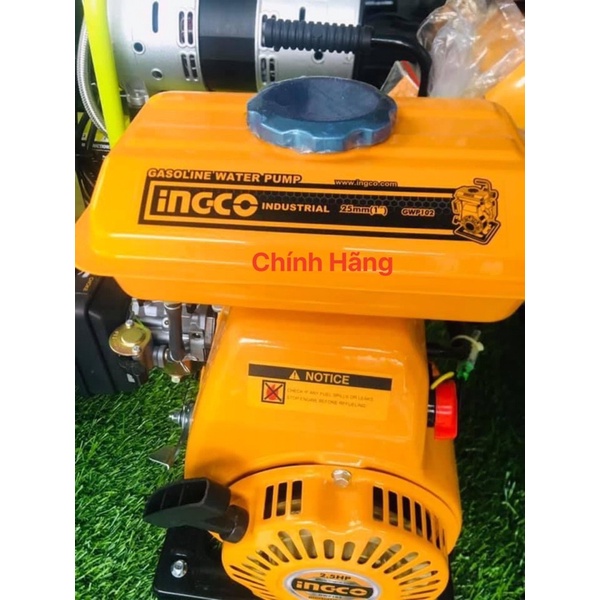 INGCO Máy bơm nước dùng xăng 2.5 HP GWP102 (Cam kết Chính Hãng 100%)