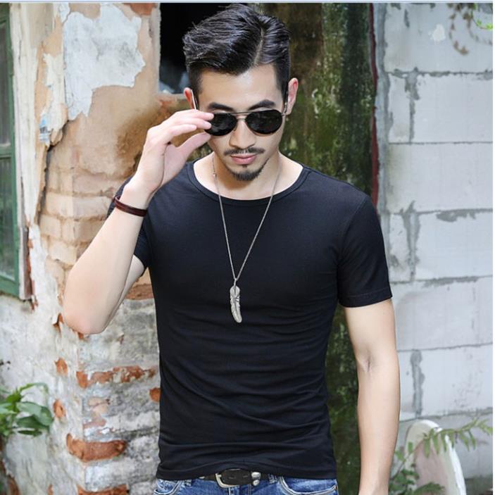 Áo thun trơn nam cổ tròn cao cấp AT1075 [HÀNG SHOP_XUẤT KHẨU]