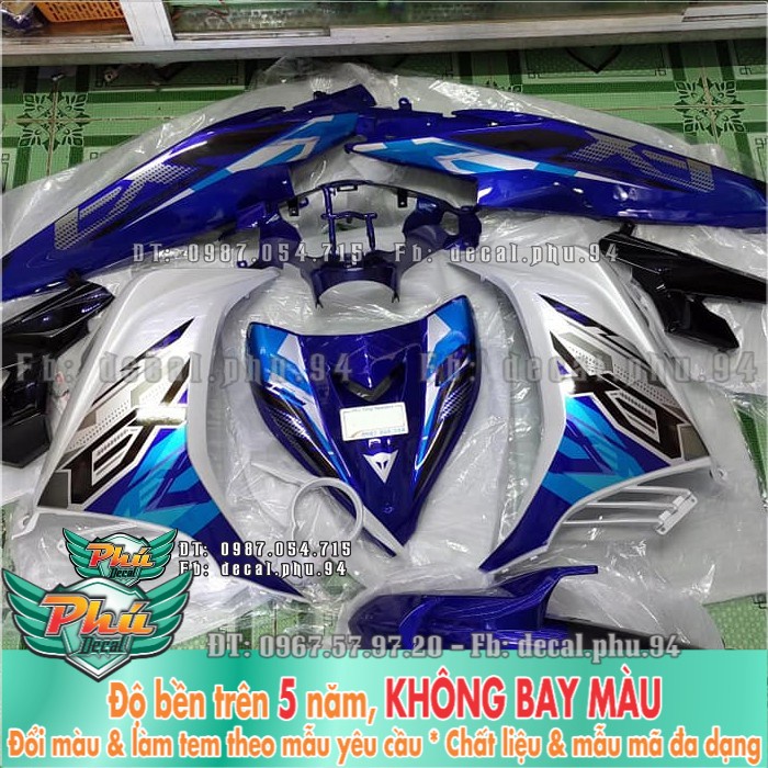 Tem rời EX 135 xanh gp trắng EX 2 -1