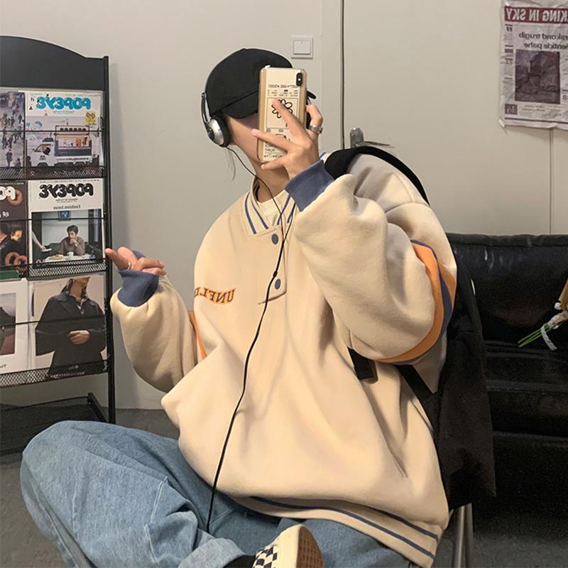Áo hoodie form rộng phong cách Hàn quốc cho nam