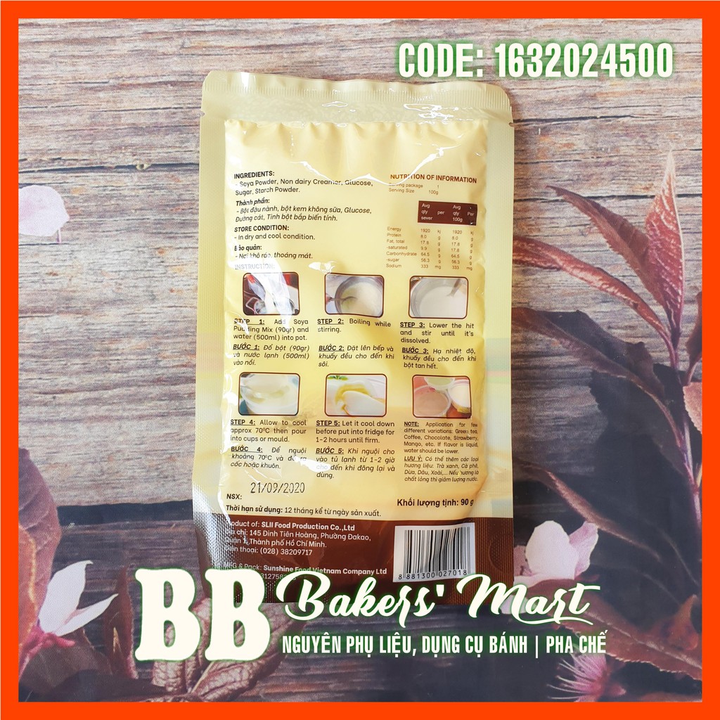 90GR - Bột tàu hủ Singapore Sun Soy Mix - Gói 90gr | BigBuy360 - bigbuy360.vn