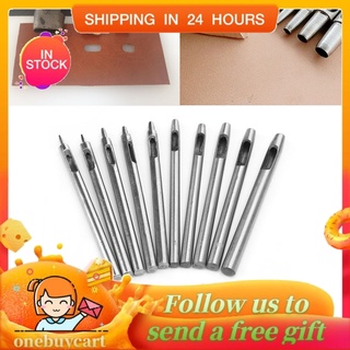 Onebuy Set 10 cụ đục lỗ cho dây đồng hồ đeo tay và đồ họa