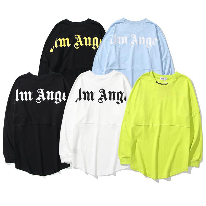 Áo Sweater Cổ Tròn Chất Liệu Cotton In Chữ Palm Angels Thời Trang