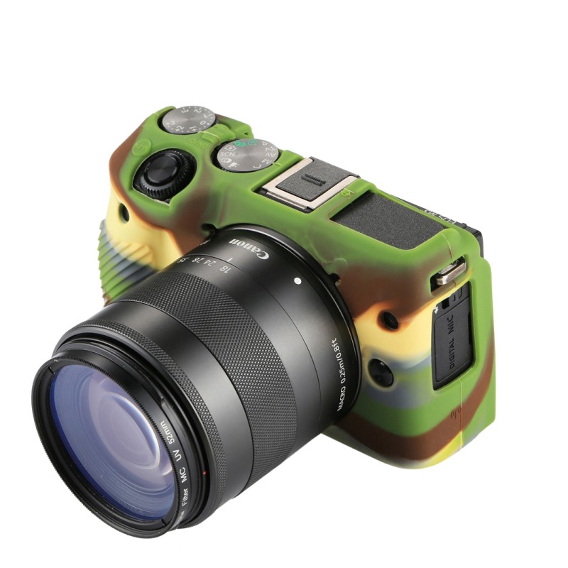 Vỏ bọc camera bằng cao su silicone mềm dẻo cho canon EOS M3