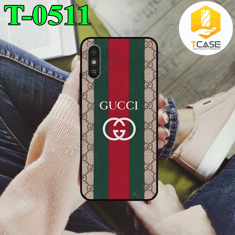 Ốp lưng nhám chống sốc in hình dành cho Xiaomi Redmi 9A in hình họa tiết Gucci