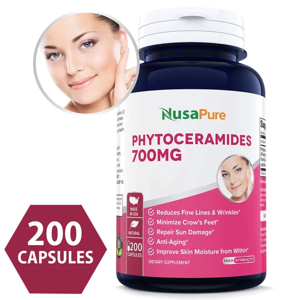 Viên uống chống lão hóa, cải thiện nếp nhăn NusaPure Phytoceramides 700mg 200 viên