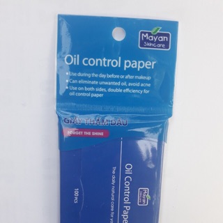[100 PCS] Giấy thấm dầu Mayan Oil Control Paper