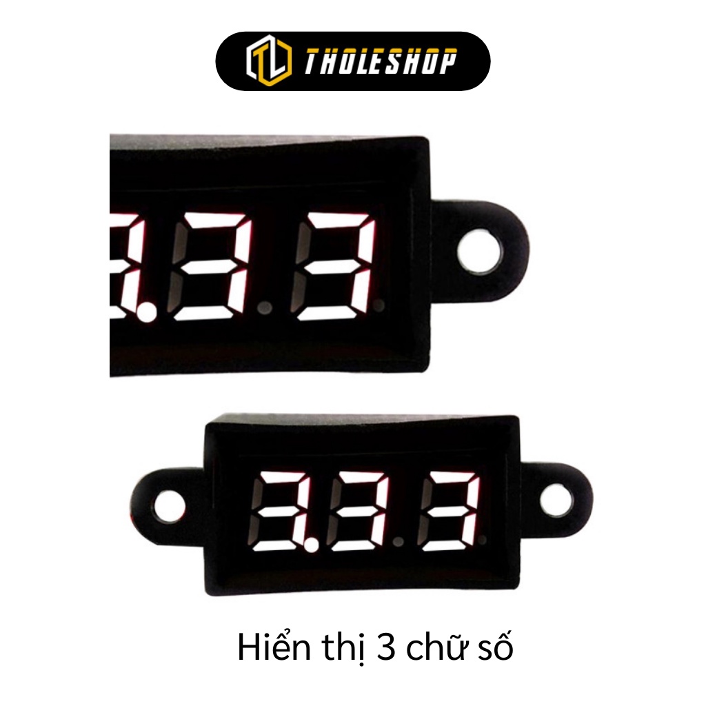 Vôn Kế - Máy Đo Vôn Kế DC 3.5-30V Màn Hình Led Kỹ Thuật Số, Chống Thấm Nước 6361