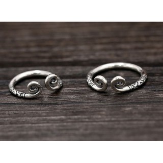 Nhẫn Kim Cô Bạc - Bạc hoa văn Vàng (Chất liệu Bạc S925 chuẩn) - 2 size nam nữ có thể điều chỉnh
