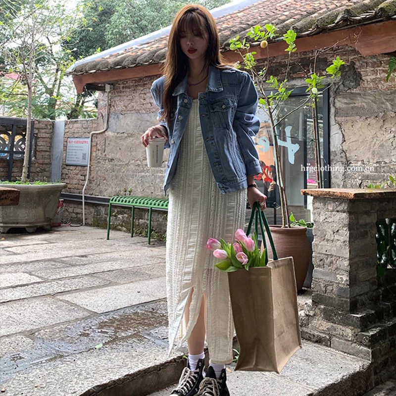 Đầm Hai Dây Dáng Ôm Phong Cách Pháp Thời Trang Cao Cấp Cho Nữ