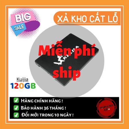 Ổ cứng SSD Kuijia 120Gb. Ổ cứng công nghệ mới nhanh gấp 20x ổ cứng thông thường. Sảm phẩm giành cho máy tính bàn