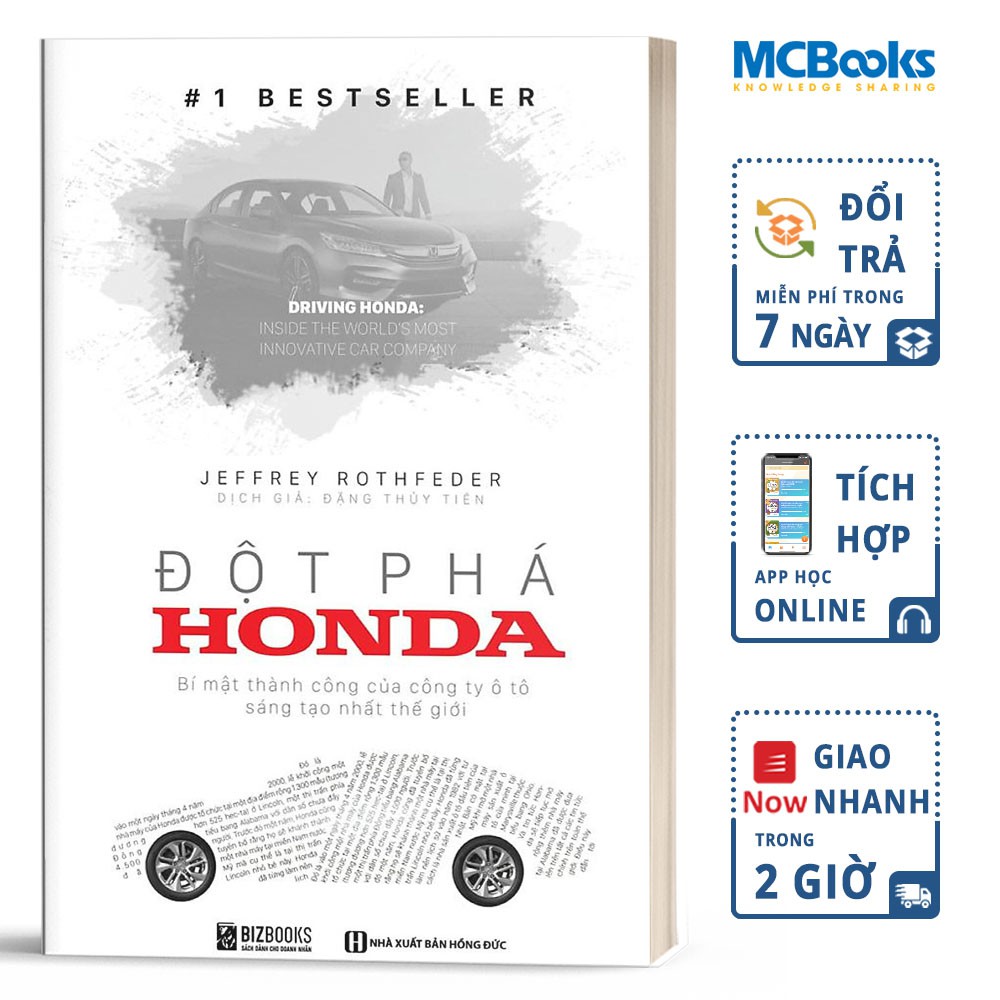 Sách - Đột phá Honda - Bí Mật Thành Công Của Công Ty Ô Tô Sáng Tạo Nhất Thế Giới - Tặng Kèm Audio