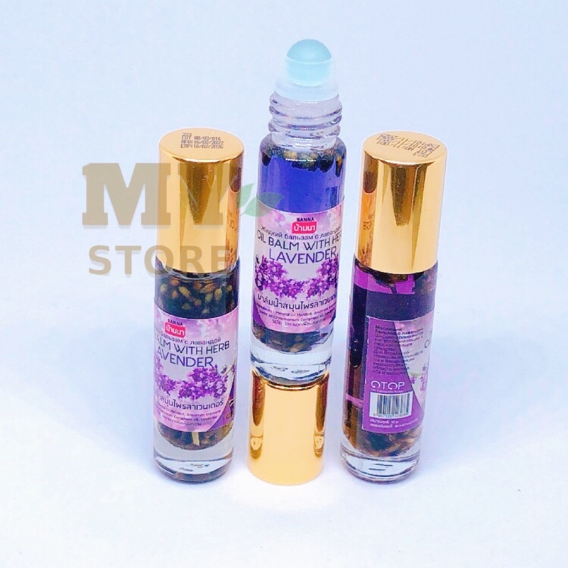 (Chính Hãng) Dầu Lăn Thảo Dược Oil Balm With Herb- Hương Lavender Otop Thái Lan 8cc
