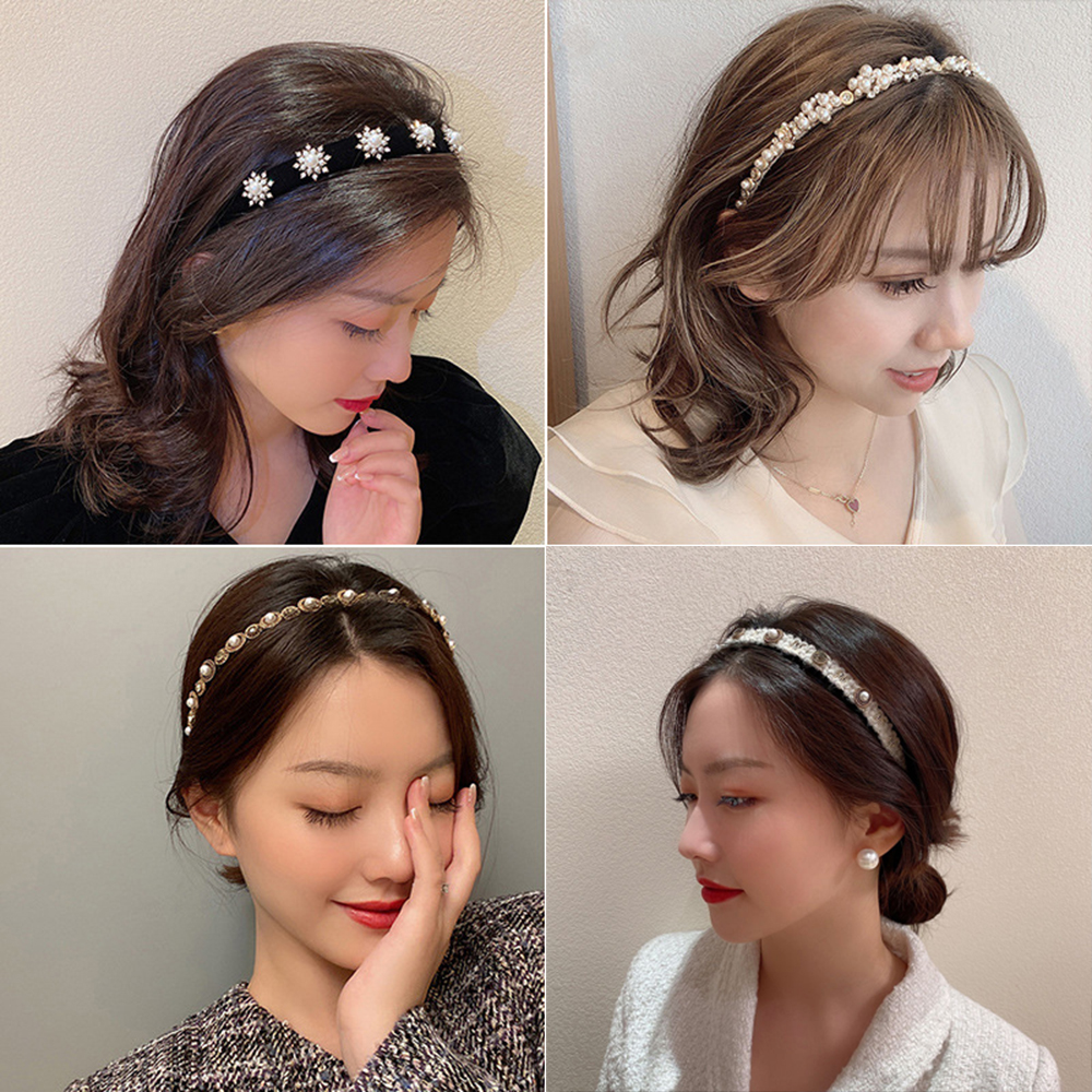 Cài Tóc Đính Đá Và Ngọc Trai Thời Trang Cho Nữ