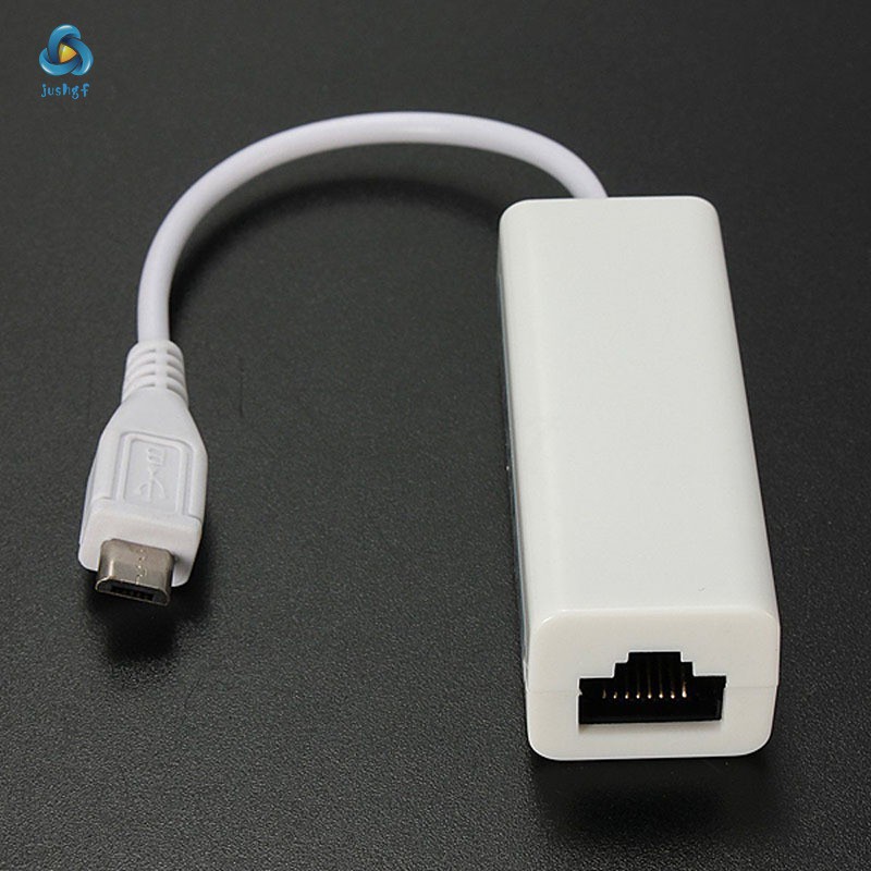 Micro USB 2.0 5P to RJ45 Networks Lan Ethernet Cable Converter Adapter for Tablet PC