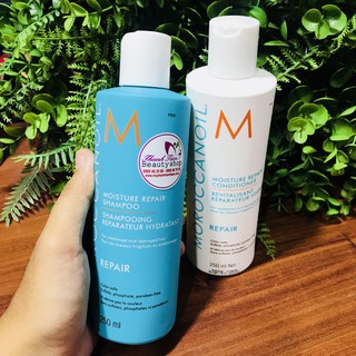 Dầu gội xả phục hồi tóc hư tổn Moroccanoil Moisture Repair 250mlx2 [ Fanola ]
