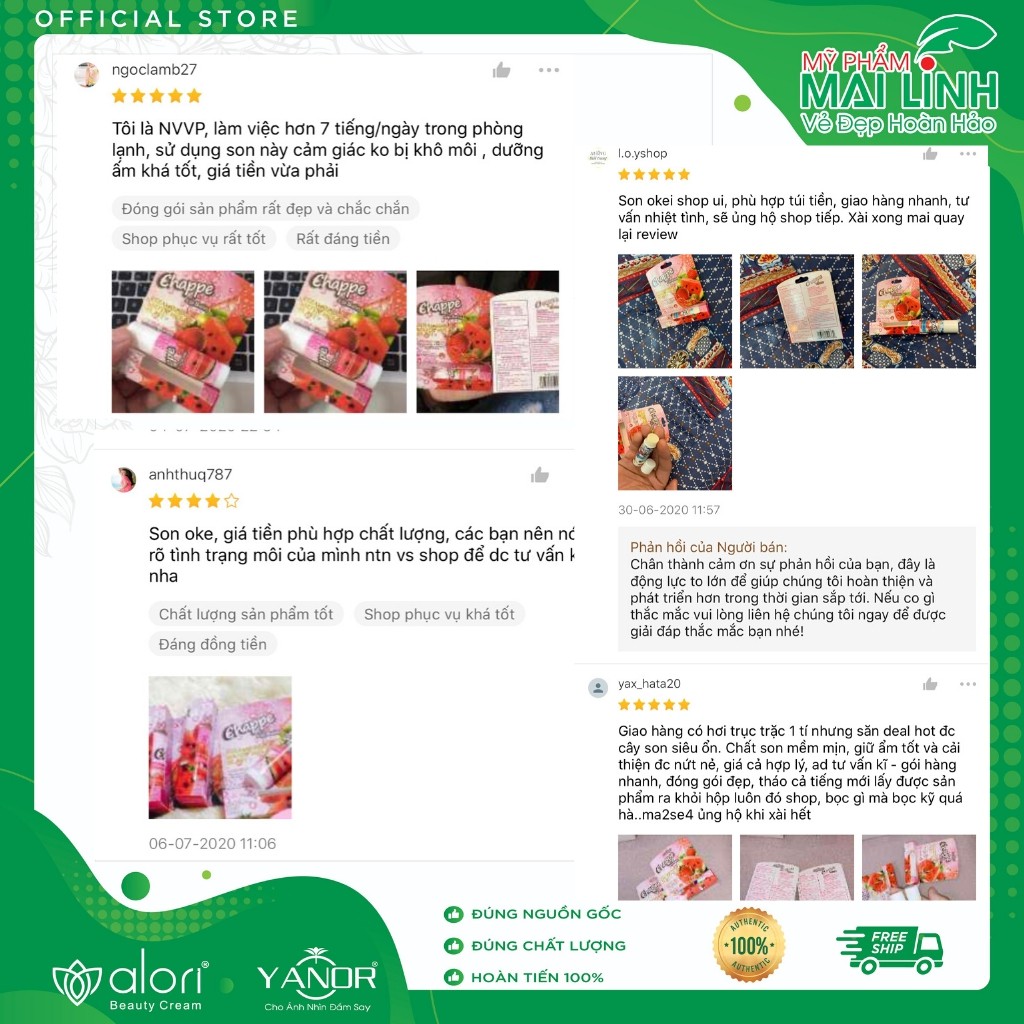 [Bán Đợt Cuối - Son Mỹ - Deal 0 Đồng] Son Dưỡng Môi, Son Dưỡng Không Màu Chống Khô Môi LIP BALM CHAPPE SPF15 Chính Hãng | BigBuy360 - bigbuy360.vn